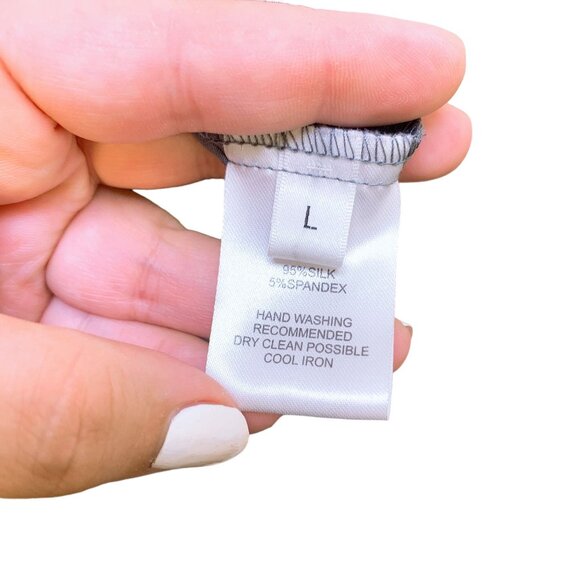 Nouvelle Palm Beach Womens Silk Button-Down Shirt Dress L - Picture 5 of 6